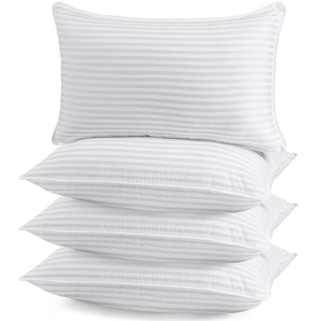 Utopia Bedding Bed Pillows for Sleeping Standard/Queen Size (White), Set of 4, Cooling Hotel Quality, for Back, Stomach or Side Sleepers