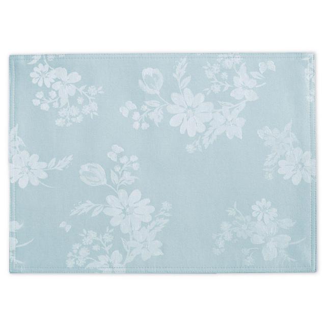 Spring Jubilee Damask Placemats in Mist (Set of 4)