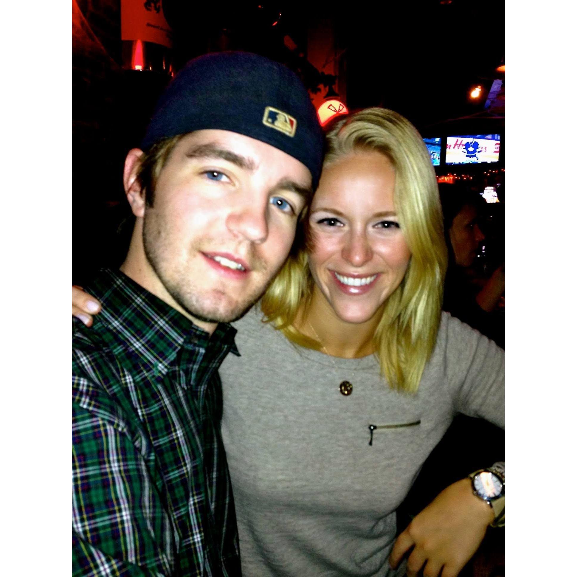 OCT. 2013 - Dan's favorite bar, The Pour House. Where our mutual love of Buffalo wings began.