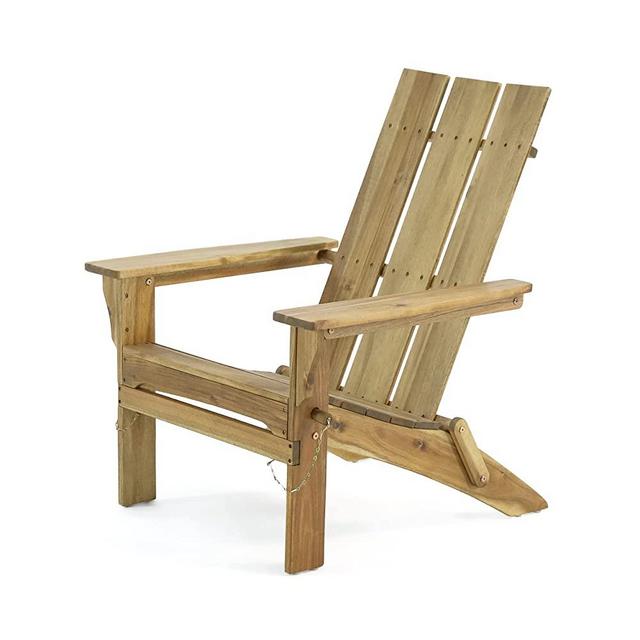 Christopher Knight Home 312649 Aberdeen Outdoor Contemporary Acacia Wood Foldable Adirondack Chair, natural stained