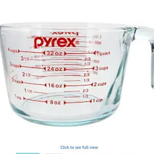 Pyrex 5301485 4 Cup Glass Measuring Cup - Made in USA