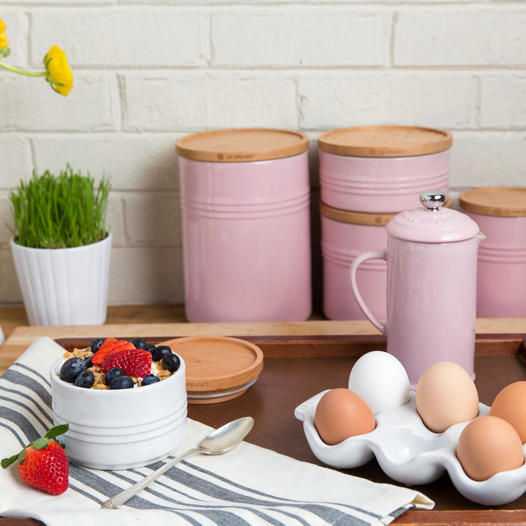 Le Creuset, Short Canister with Wood Lid | Zola