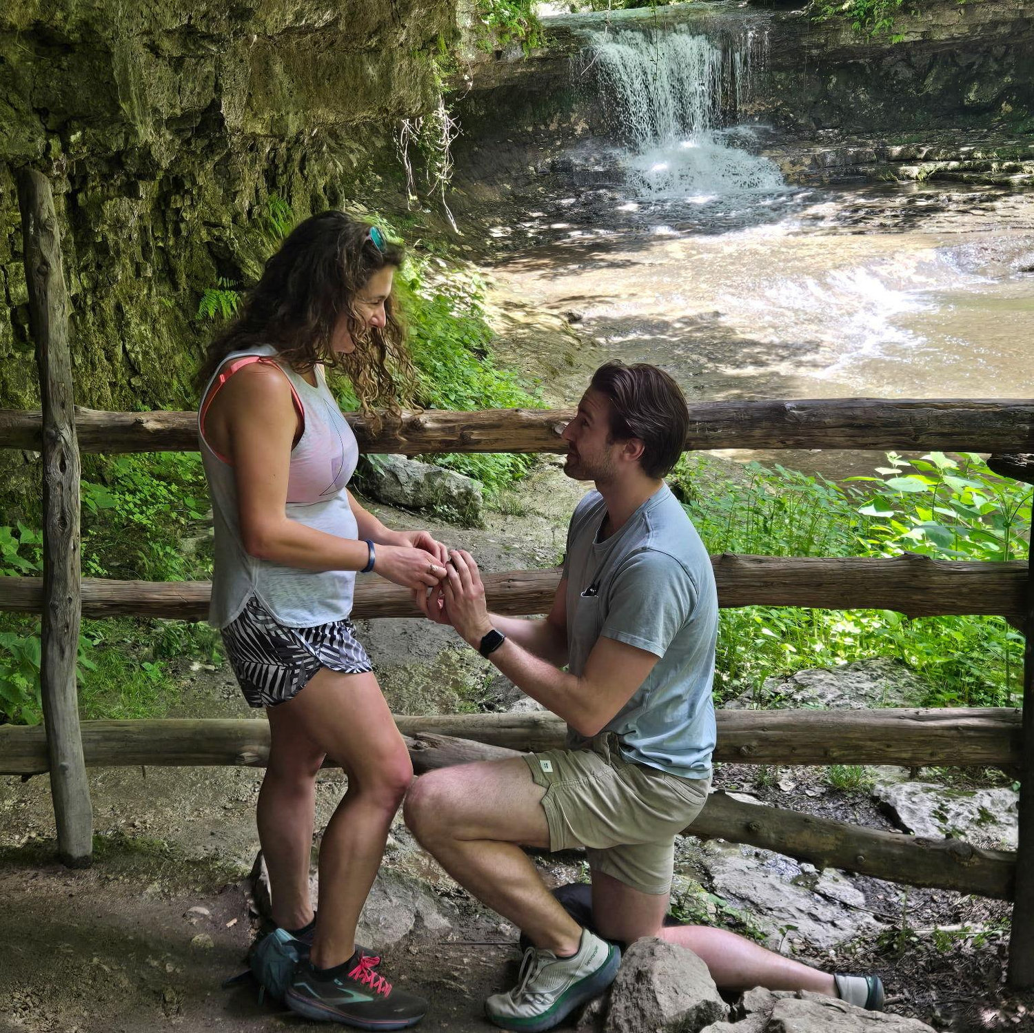 The proposal at Yellow Springs.