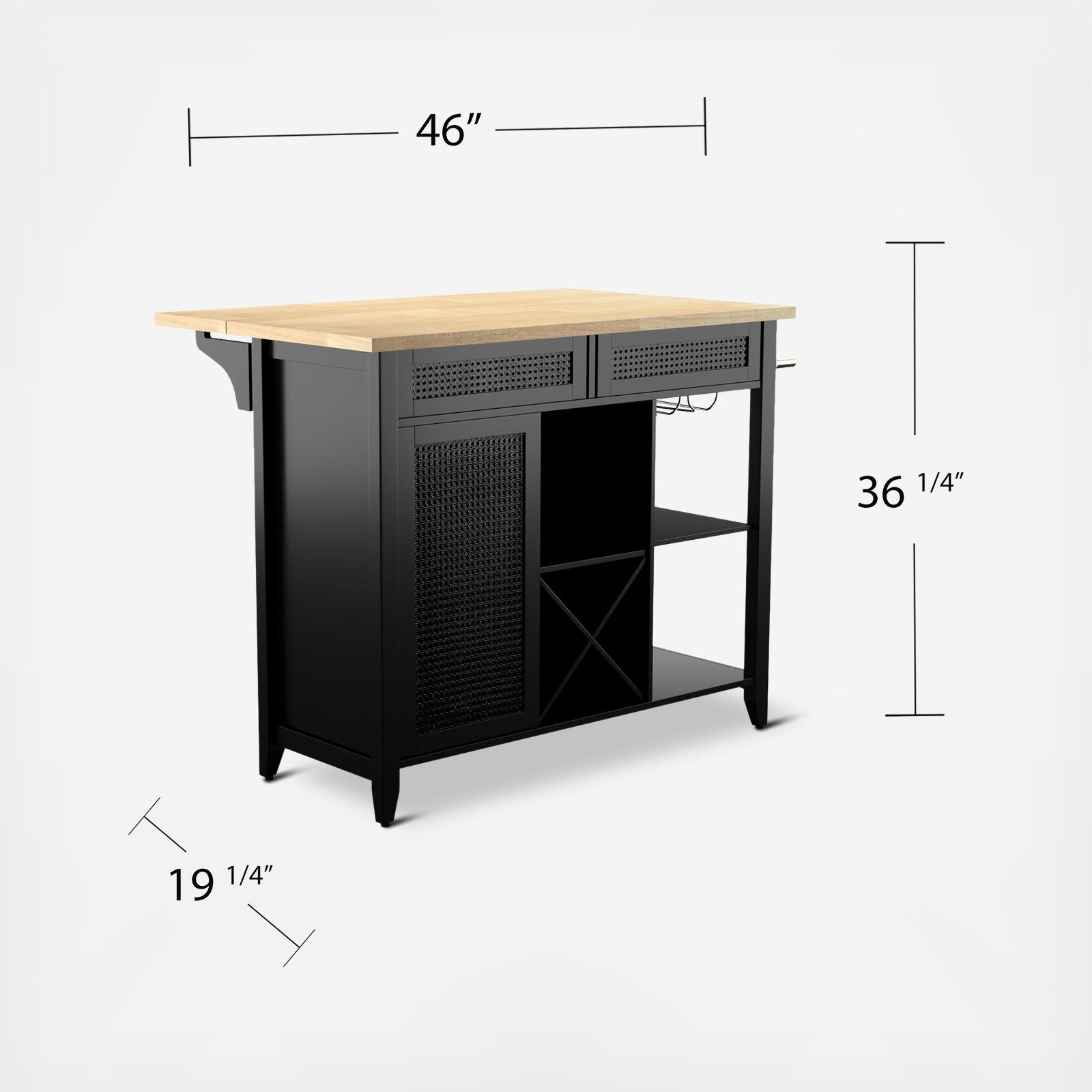 Bramlage Expandable Kitchen Island - Thumbnail 2