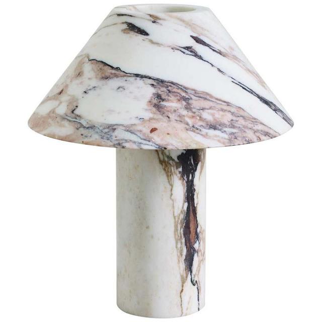 Sculpted Calacatta Viola Marble Lamp by Henry Wilson