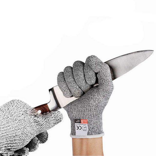 Premium Cut Resistant Gloves - Food Grade - Level 5 Protection, High Performance Kitchen Work Safety Cutting Gloves for Food Prep, Oyster Shucking, Fish Fillet, Meat Cutting and Wood Carving, 1 Pair