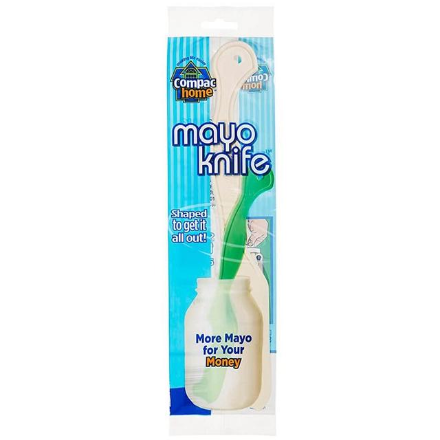 Compac Mayo Knife & Jar Scraper Spreader - Plastic Knife Spatula for Scraping Mayonnaise Jars and Spreading Condiments