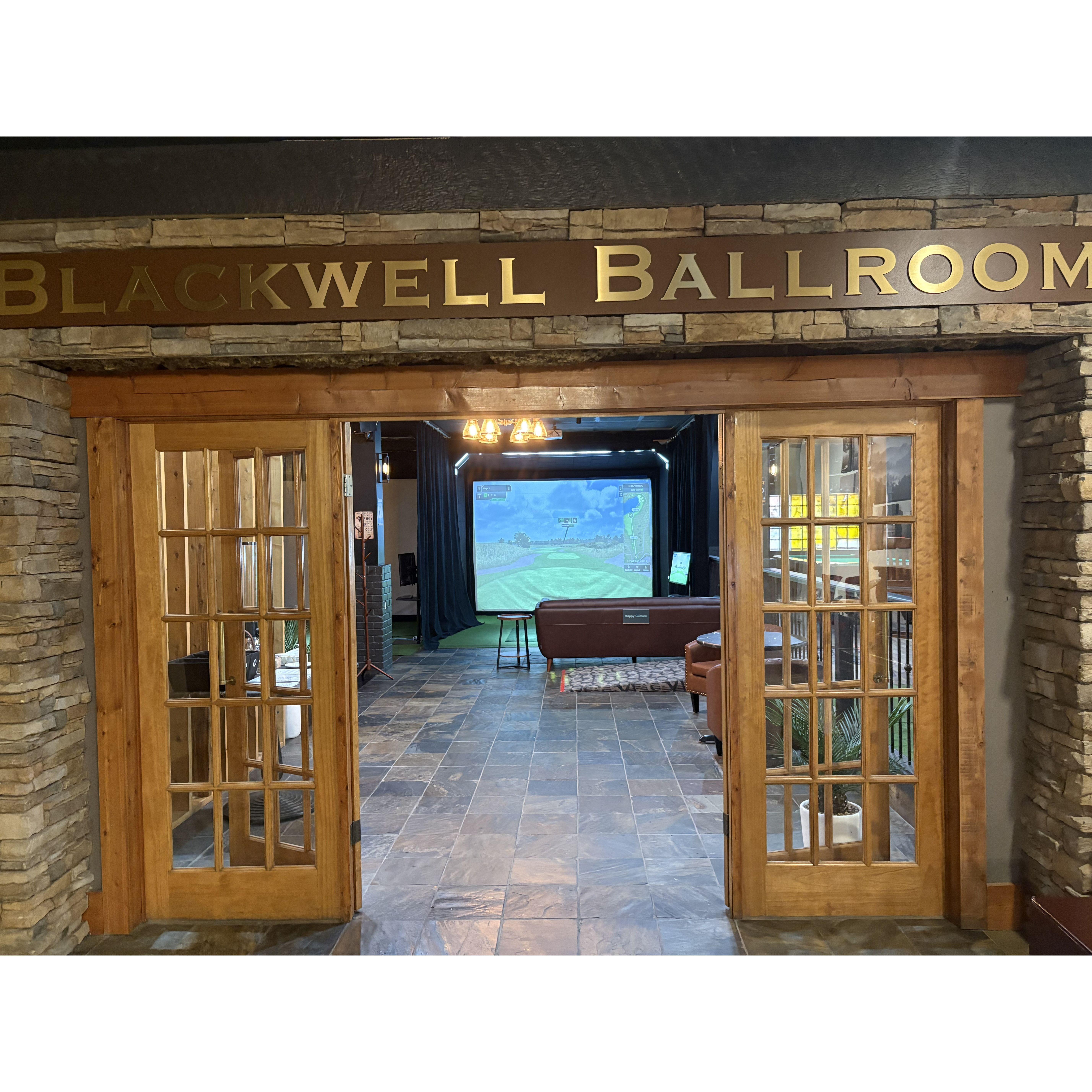 The old Brickwell Ballroom is now a golfing lounge, which you can enjoy for a special rate