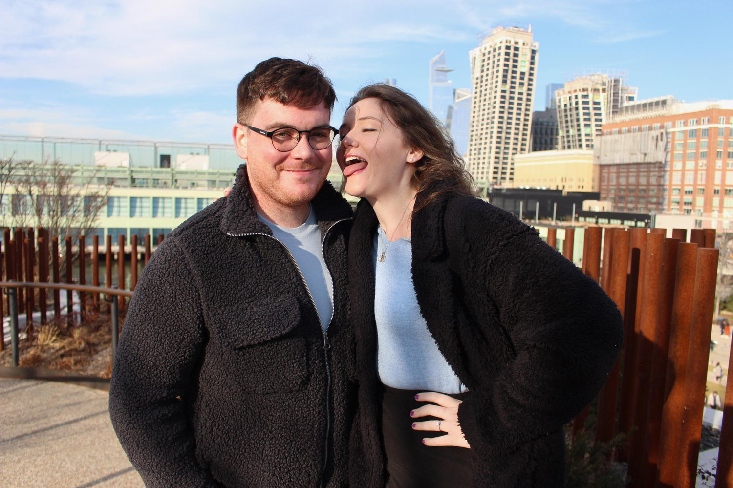 engagement shots by Lydia Petree on Little Island and the High Line