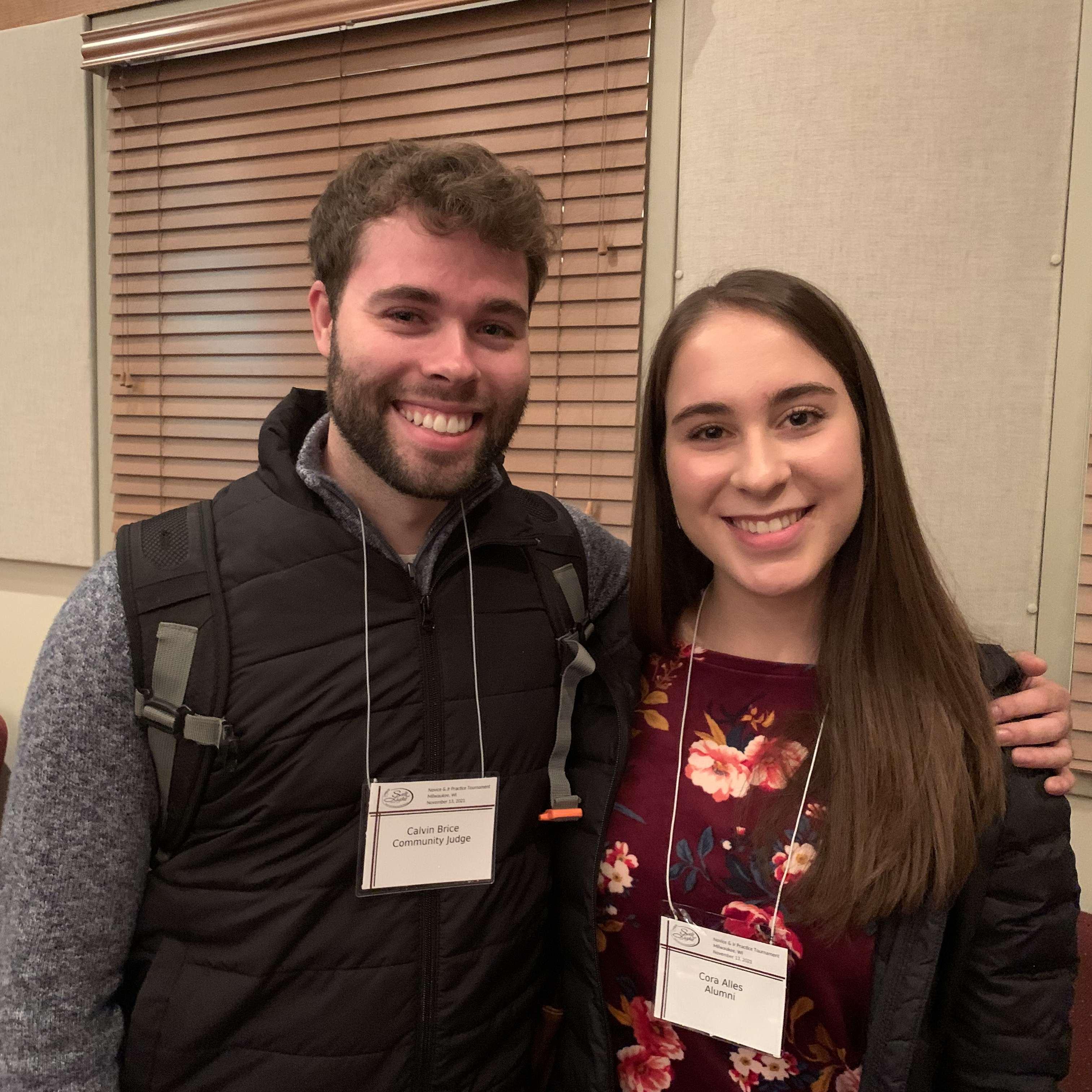 Cora introduced Calvin to the world of NCFCA speech & debate.