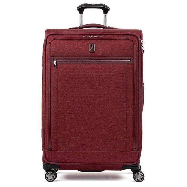 Travelpro Platinum Elite-Softside Expandable Spinner Wheel Luggage, Bordeaux, Checked-Large 29-Inch