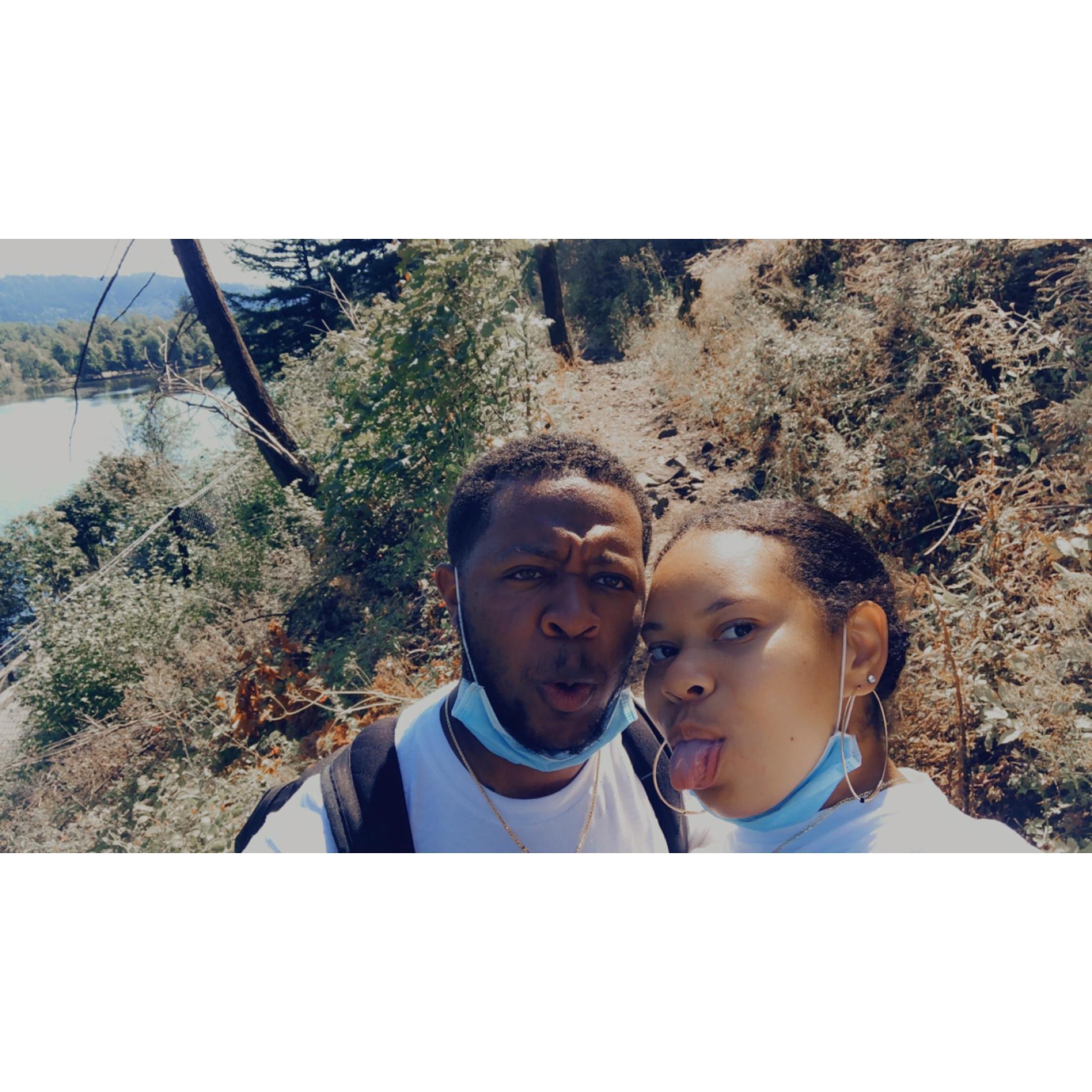 COVID Hikes are our favorite thing to do as a couple.