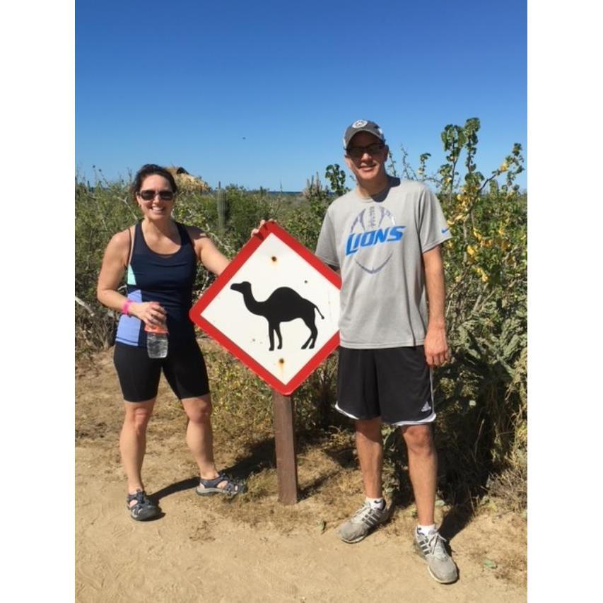 Camel crossing sign we came upon biking in Cabo San Lucas, Mexico.