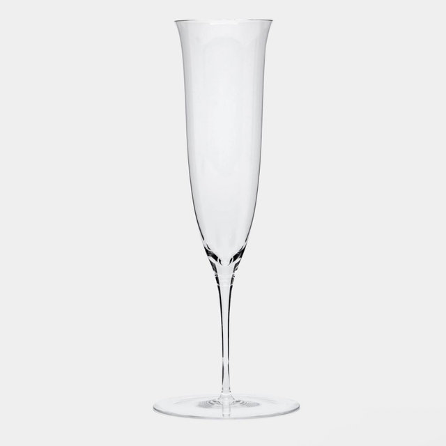 Josef Hoffmann Patrician Hand-Blown Crystal Champagne Flutes (Set of 2)