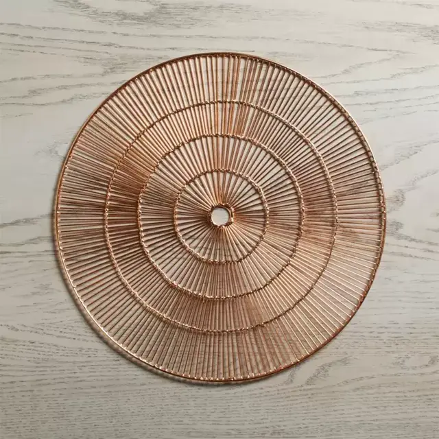 Round Copper Placemat