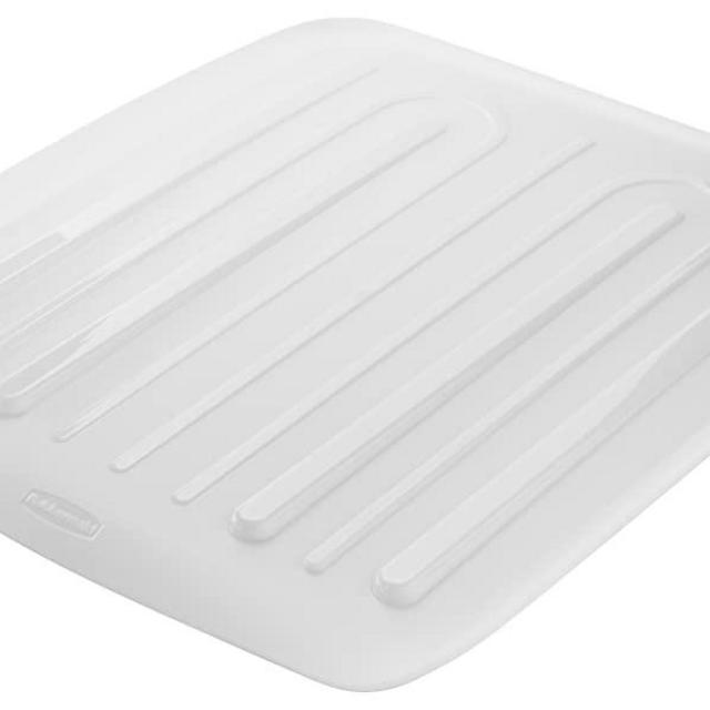 Rubbermaid Disinfectant Dish Drainer, Small, White