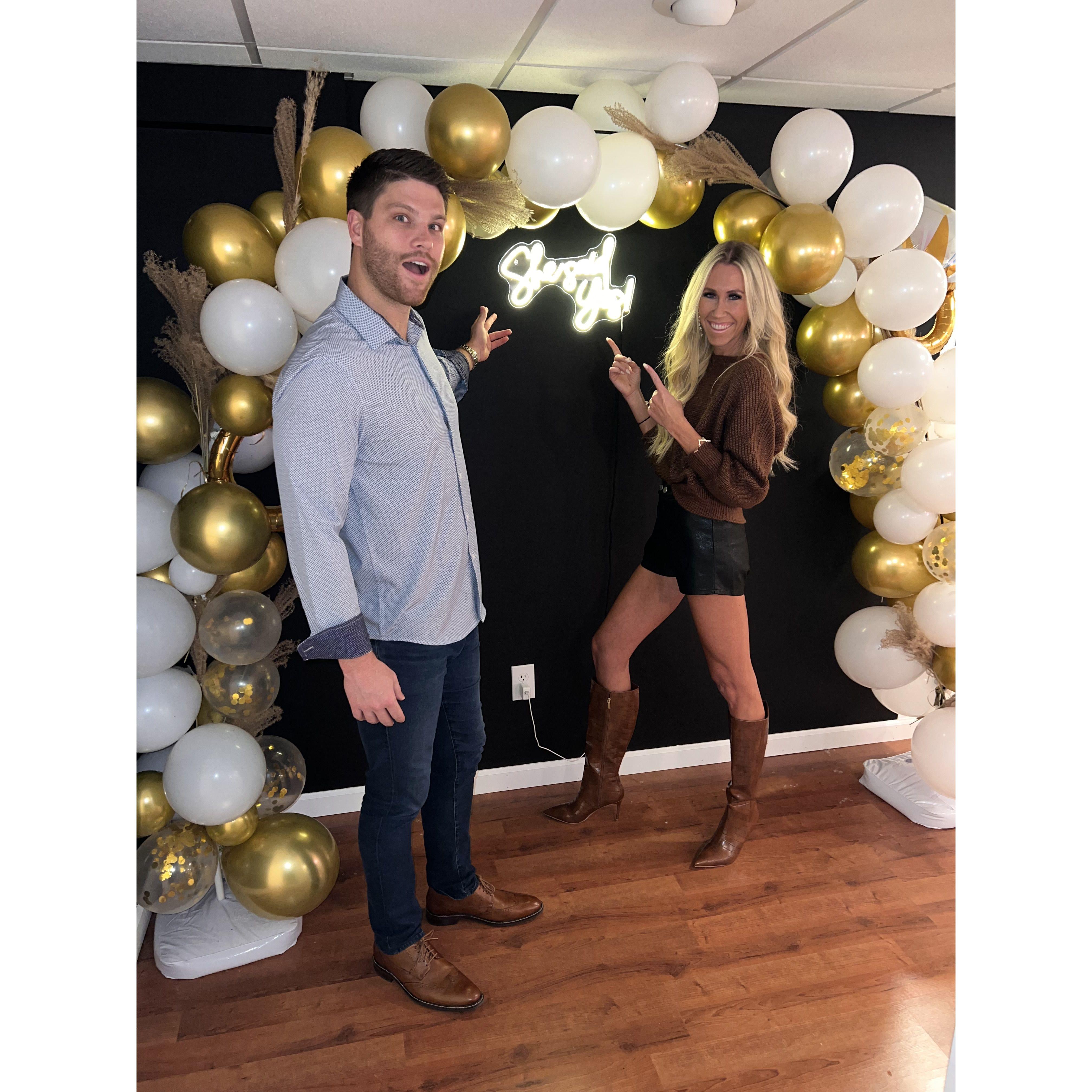 November 2022: Our Engagement party thrown by my Family