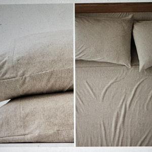 Organic Favorite Tee Jersey Pillowcase 2-Pack ST: PACT (Wheat Heather)