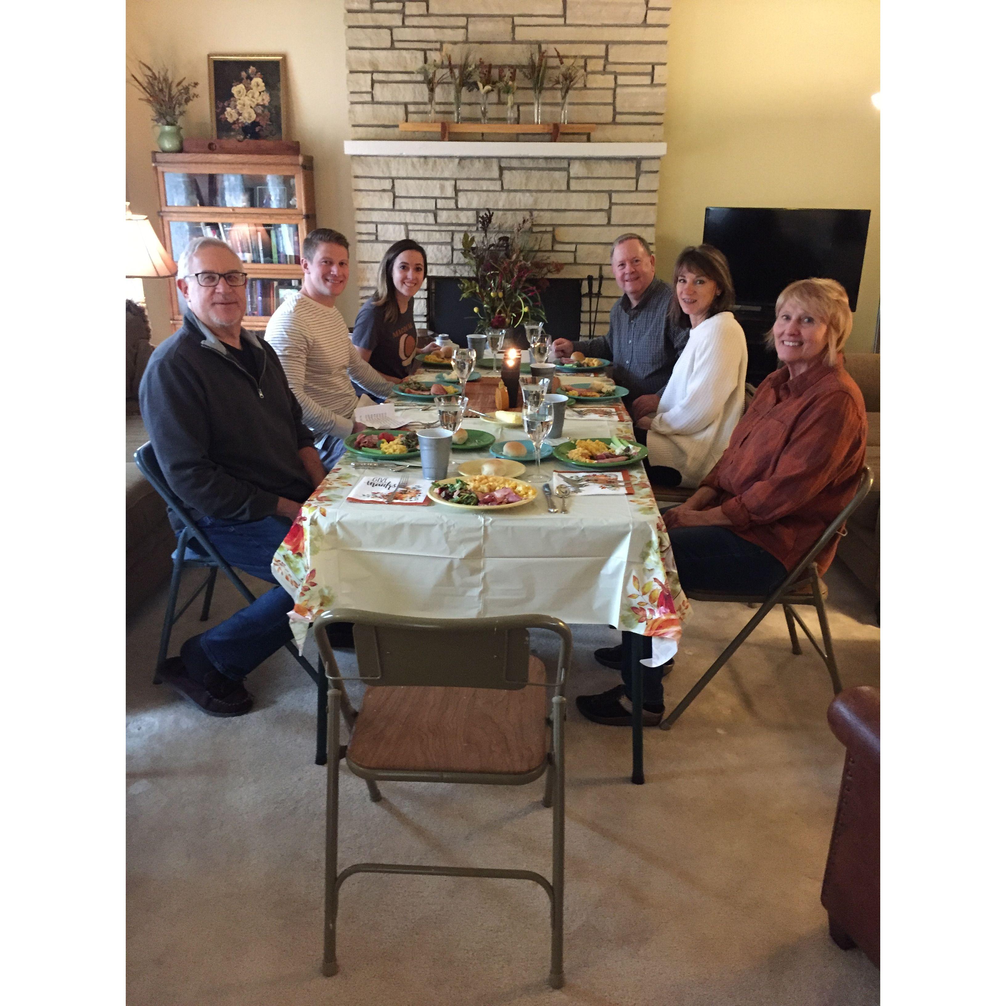 Aaron's first time meeting the McLernon's & the parent's first time meeting eachother - early on! We had only been dating for 4 months at this time. November 2019