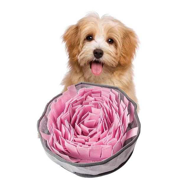 vocheer Dog Snuffle Mat, Pet Feeding Mat Training Foraging Sniffing Pad Encourages Natural Foraging Skills for Cats Dogs Portable Travel Use for Stress Release