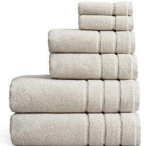 Luxury Turkish Cotton Bath Towels Set | 100% Turkish Cotton | Premium Bath Towels | Ultra Soft Thick Plush & Highly Absorbent | Luxury Hotel & Spa Bathroom Towels | Sand