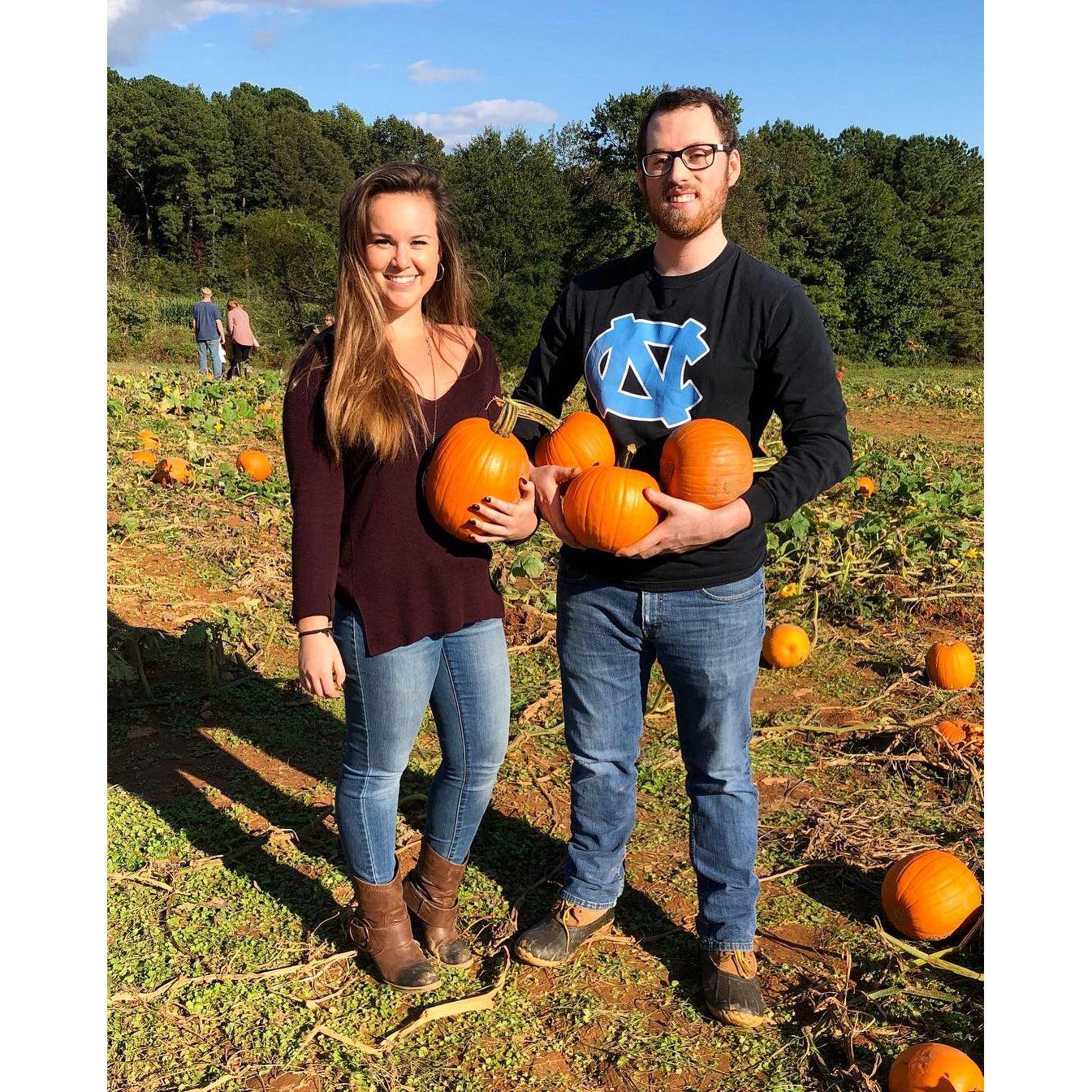 2018 First official fall together. Big pumpkin people
