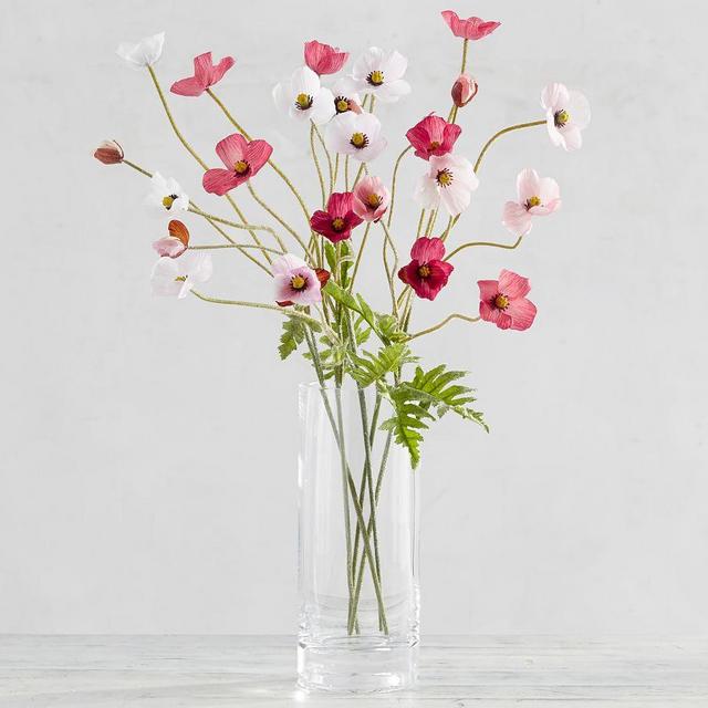 Faux Poppy Bouquet, Pink, One