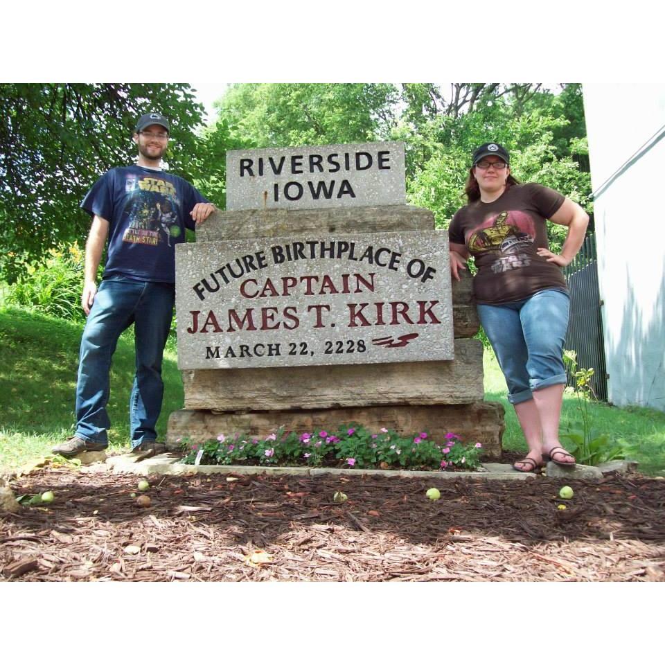 We stopped at all of the most important historical sites on our first road trip together.