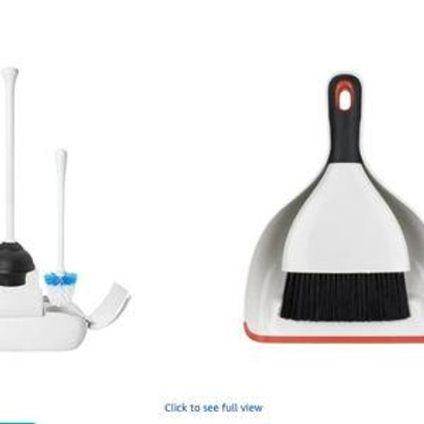 Toilet Brush & Plunger and DustpanCombo Set