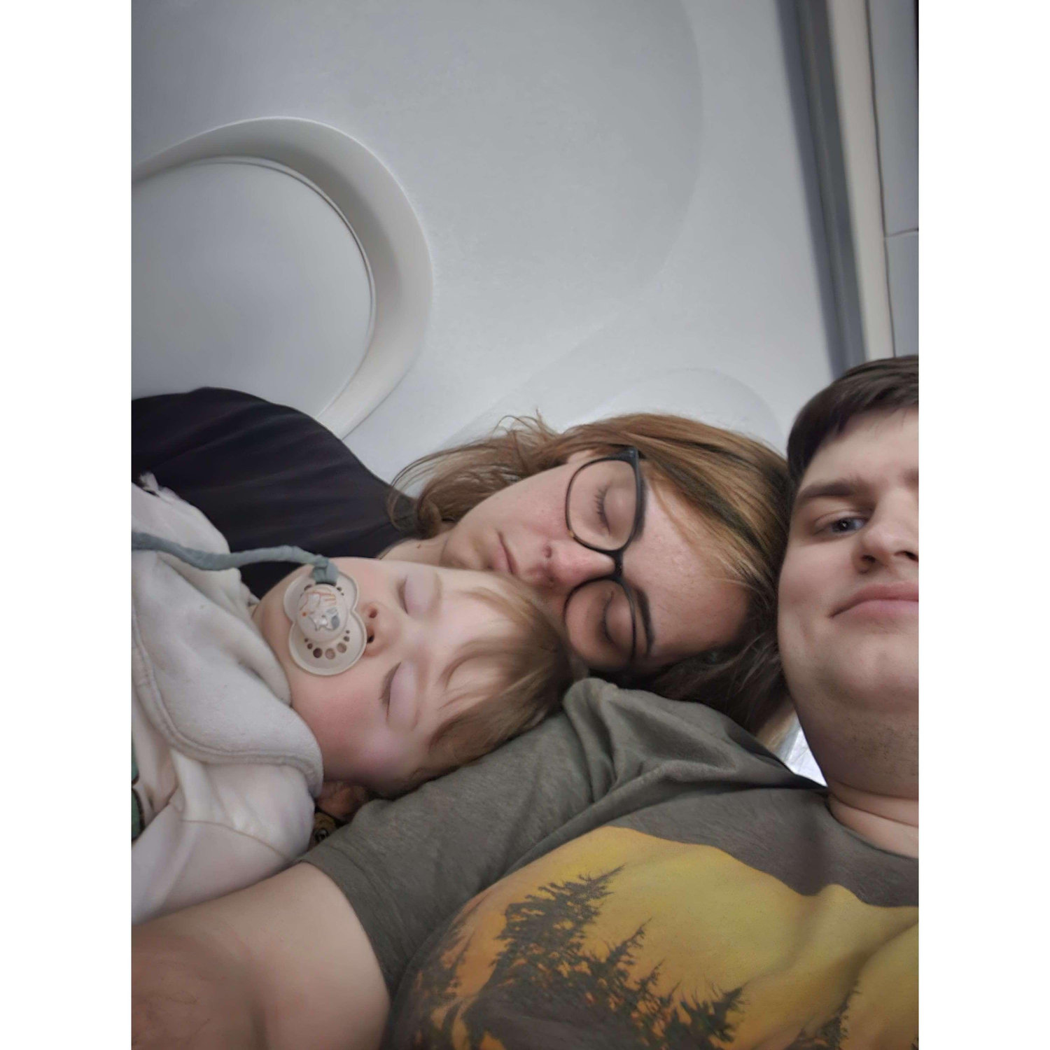 Our first plane trip as a family!