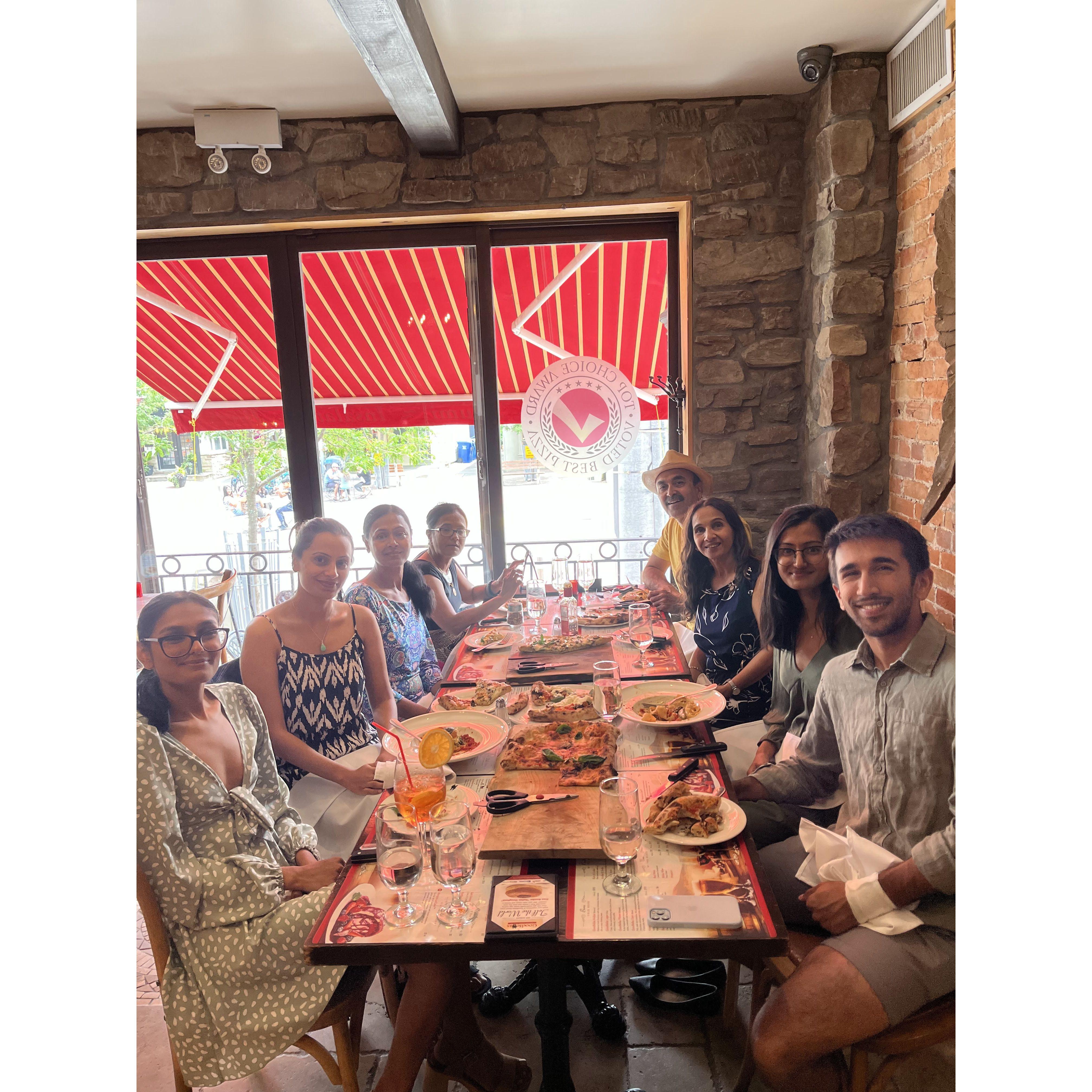 The Parikh Mehtas together for Ritu's birthday lunch!