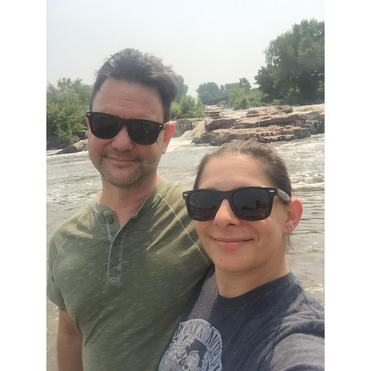 on our first trip across the country