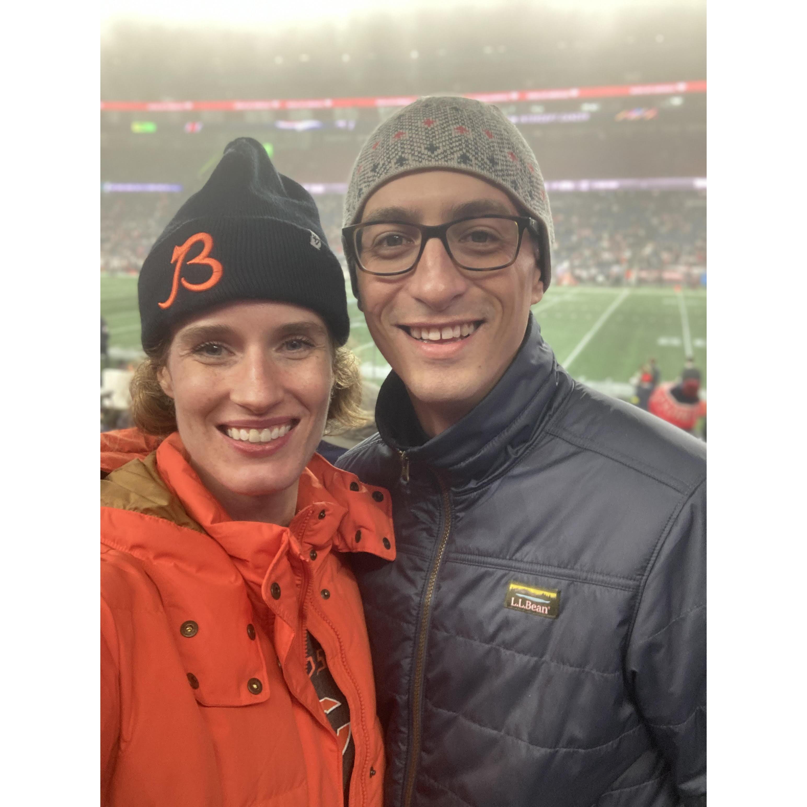 We (and especially Emily) had a blast watching the Bears beat the Patriots at Gillette Stadium.