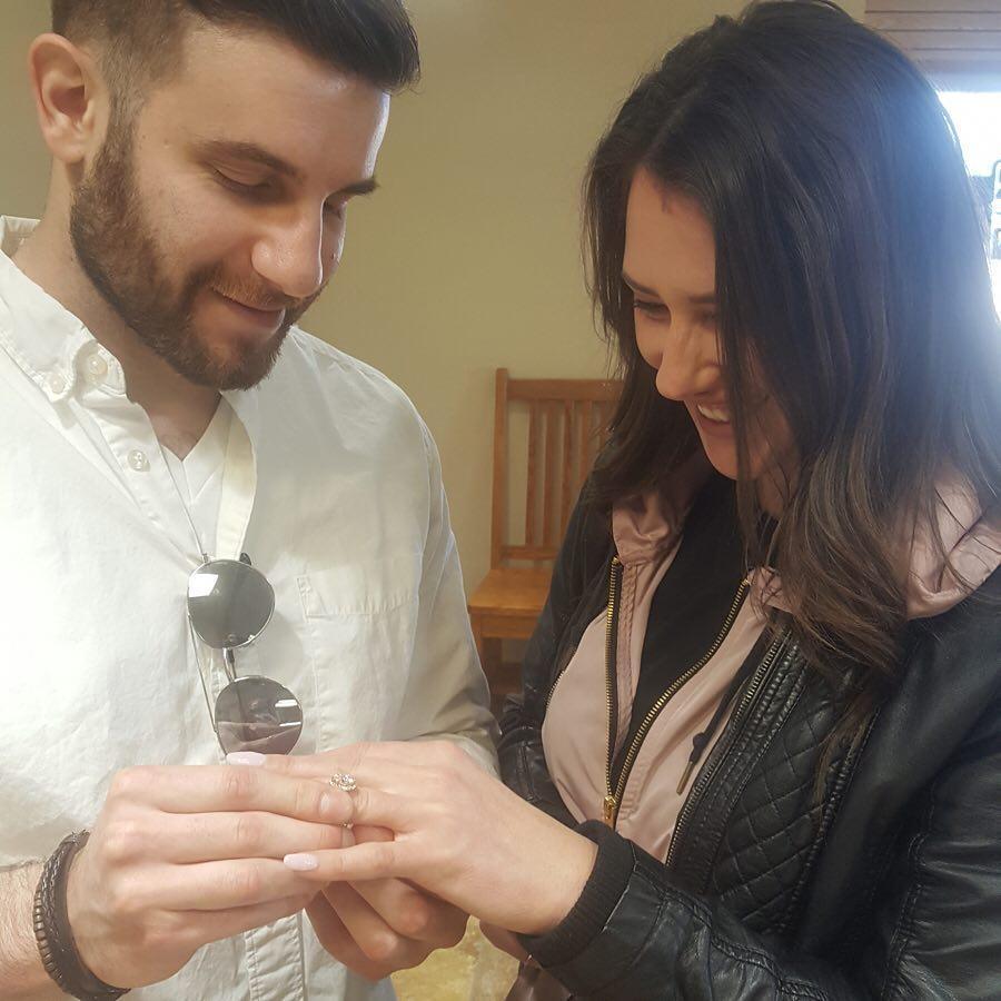 Picking up our specially designed ring made it even more real.