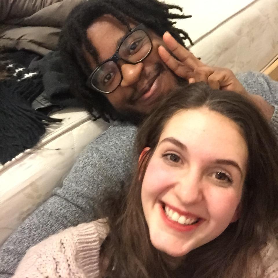 February, 2016 celebrating Valentine's Day in Sunset Park rather than brave the cold.
