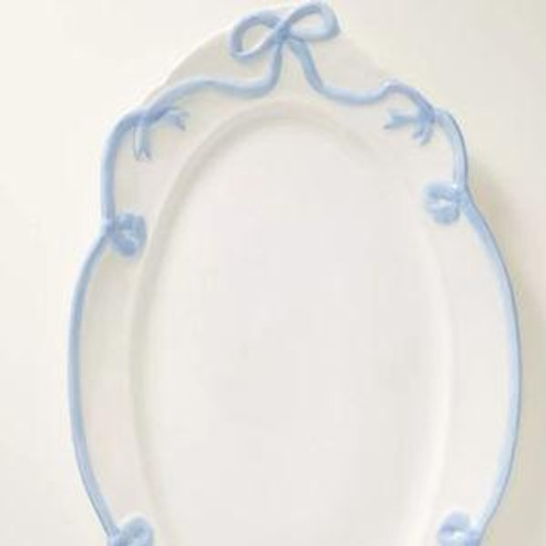 Benedita Bow Ceramic Stoneware Platter