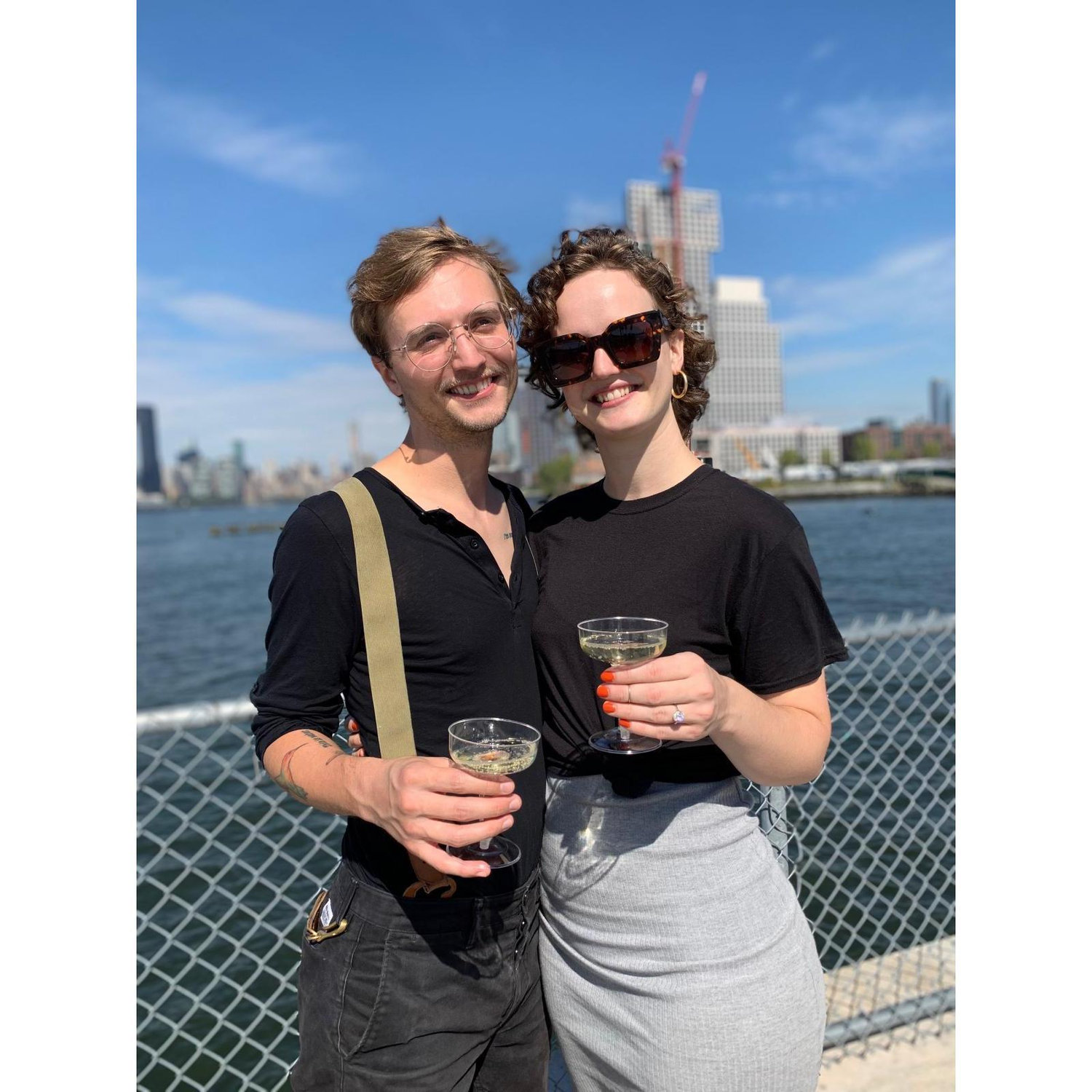 Moments after getting engaged
