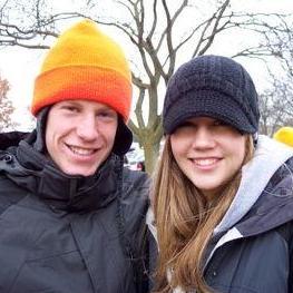 Our first Iowa football game together.