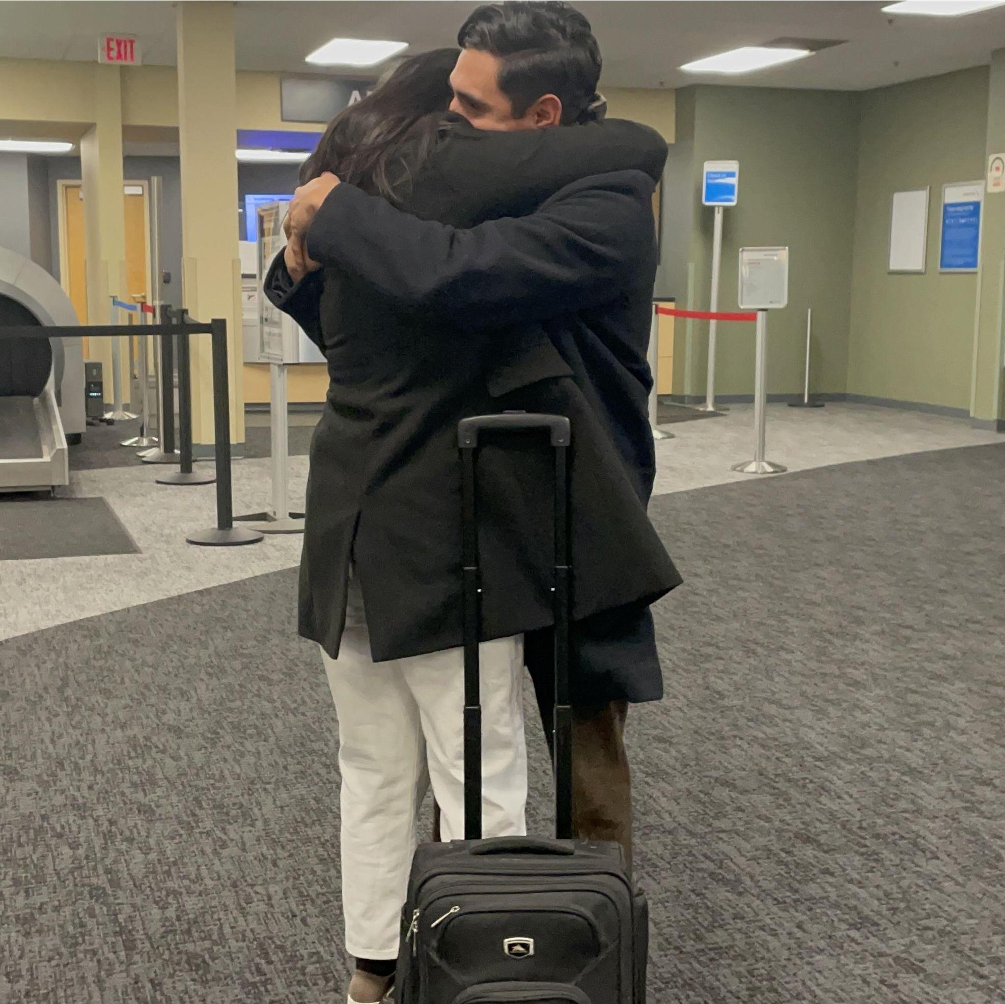 Lots of airport goodbyes and reunions