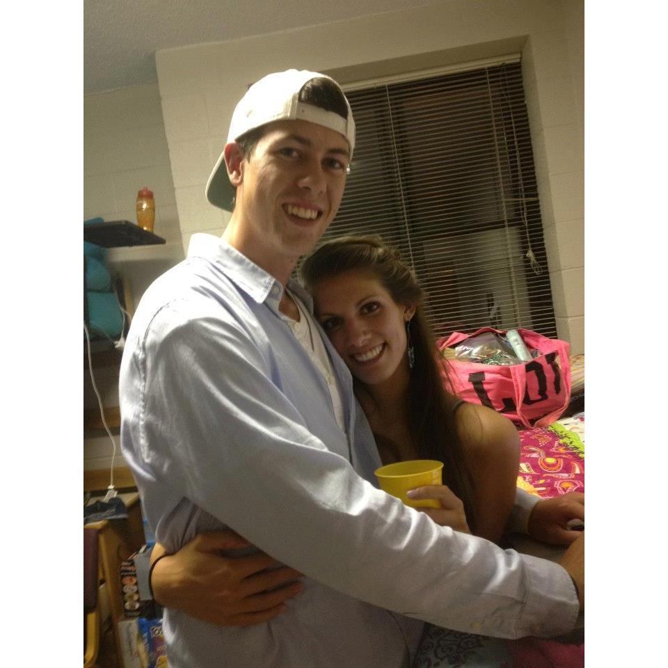 One of our first times going out to parties as an official couple!
