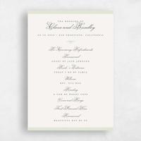 Beige Wedding Program - Dinard