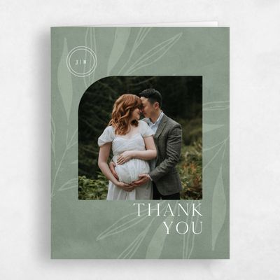 Sage, Green Wedding Thank You - Castille Photo