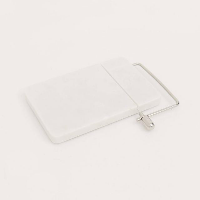 9" x 6" Marble Cheese Slicer Cutting Board White - Threshold™