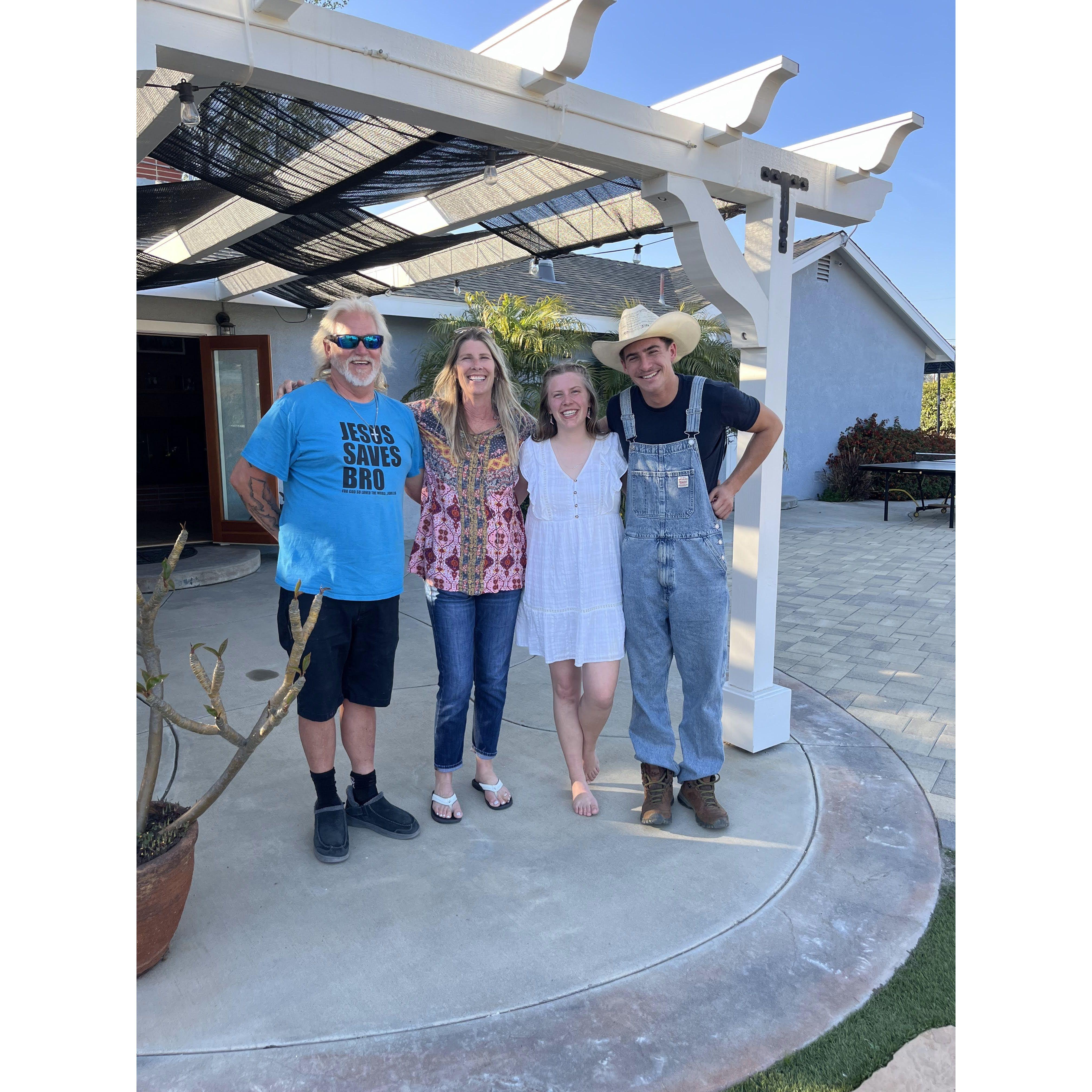 Granite's first time at the Harber home!