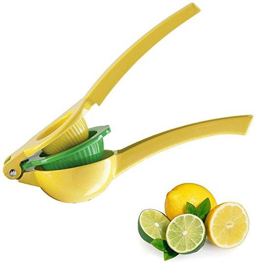 Top Rated Zulay Premium Quality Metal Lemon Lime Squeezer - Manual Citrus Press Juicer