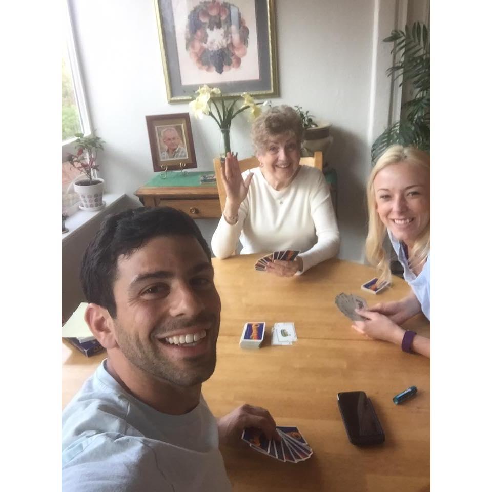 Visiting Grandma Carolee during our spring break- played lots of cards and had lots of laughs!