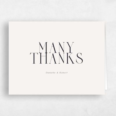 Light Oatmeal, Beige Wedding Thank You - Falcon Landscape