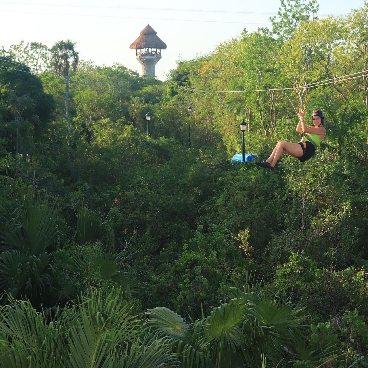 Zip-lining at Xplor!