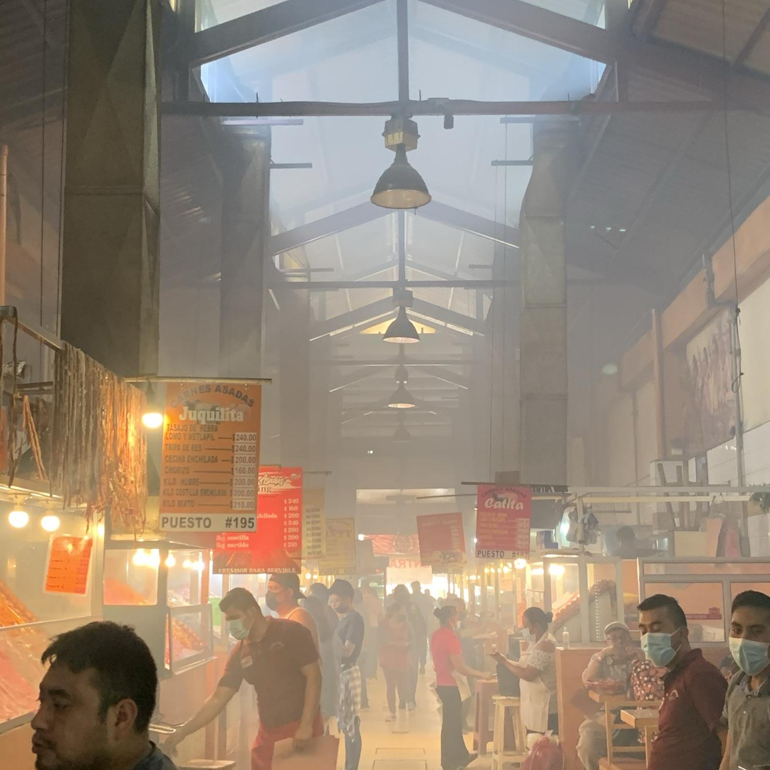 Pasillo de Humo “passageway of smoke” is a market where you can pick your own meat, sides, and have it cooked right in front of you. Tables are communal, an experience of dining with locals.