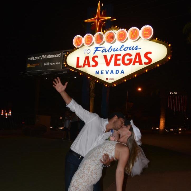 Welcome to Las Vegas, Nevada! We drove along the strip post ceremony and took pictures at famous landmarks!